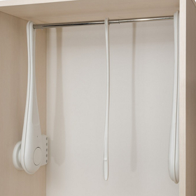 Картинка Servetto Телескопический пантограф ONLY для одежды, ширина 600-1000 мм, белый/хром