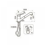 Превью картинка Смеситель для кухни Omoikiri Tateyama-S-EV латунь/эверест #2