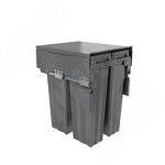 Превью картинка PULSE PROBOX F45 Система сортировки и хранения, 3 емкости 69л (2x16+1x37), креп. фасада, полн.выдв., плавн.закр., крышка-полка, графит (MBN453-69DGMID) #1