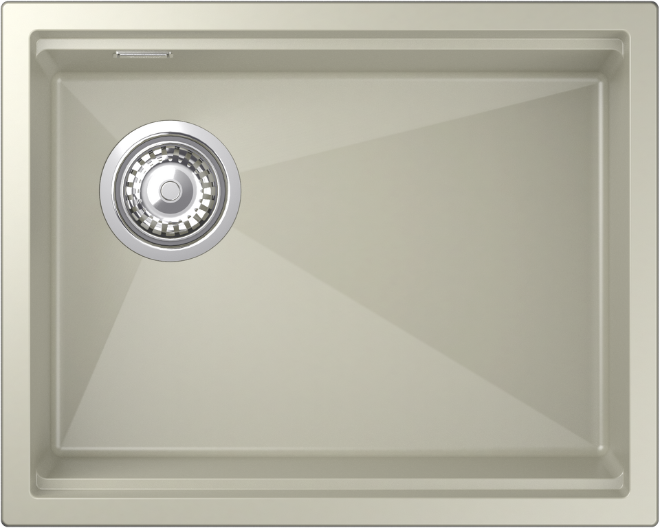 Фото Гранитная мойка Rivelato LINO 554-L 1-чаш 550*440 topazio
