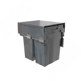 Картинка PULSE PROBOX F45 Система сортировки и хранения, 2 емкости (2x33), креп. фасада, полн.выдв., плавн.закр., крышка-полка, графит (MBN452-66DGMID)