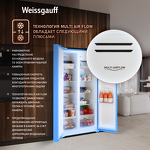 Превью картинка  Холодильник side by side Weissgauff WSBS 600 B NoFrost Inverter Water Dispenser #3
