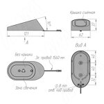 Превью картинка PULSE АУРА Светильник овальный, 12V, 2,5W, черный, AURA (AU12-NO-BL-NW3) #3