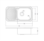 Превью картинка Металлическая мойка EMAR OL-307 #7