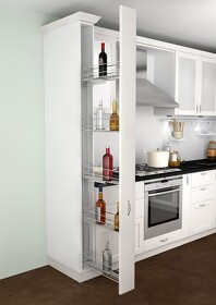 Картинка Vauth-Sagel Система CLASSIC, выдвижной фасад 150 мм, высота 1690 мм, хром