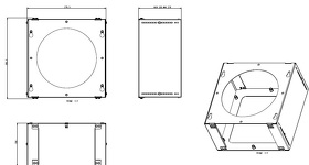 Картинка Elica Комплект потолочного крепления Circus Island, Flat Glass Islant, Kuadra Island