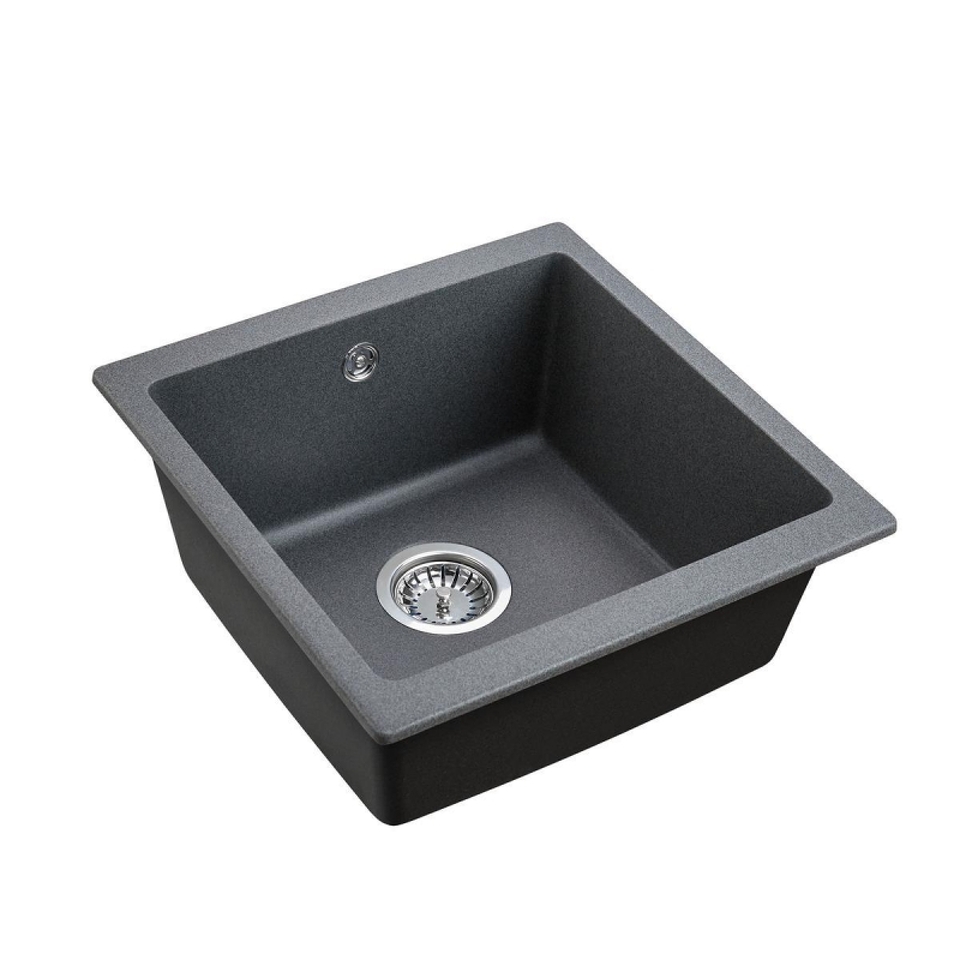Фото Гранитная мойка ЕМАР EMQ-1455.P Антрацит
