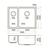 Превью картинка Металлическая мойка Omoikiri Tadzava 58-2-U/I-R Ultra 15-IN нерж. сталь/нержавеющая сталь #2