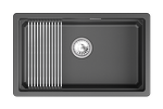 Превью картинка Кварцевая мойка GRANULA 7303iU, ШВАРЦ #3