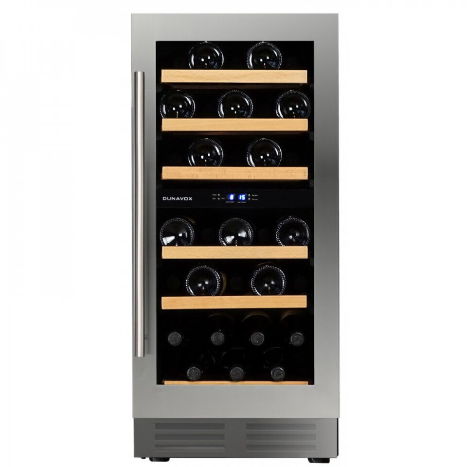 Фото Шкаф винный встраиваемый Винный холодильник (шкаф) компрессорный Dunavox 32 бут DAU-32.78DSS