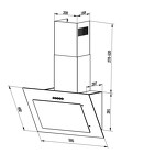 Превью картинка Наклонная вытяжка Lex MIKA G 600 WHITE воздухоочиститель #4