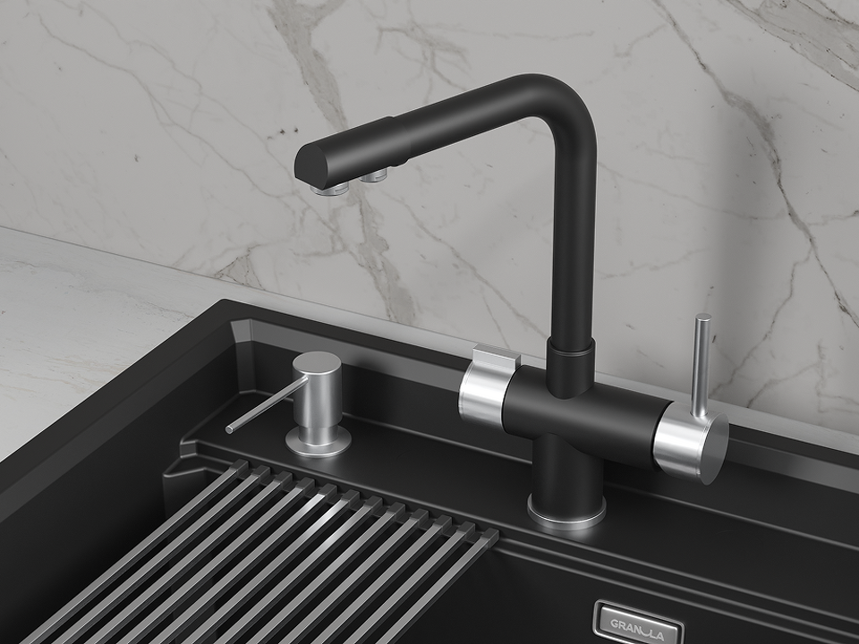Фото Смеситель для кухни GRANULA 5008, ТУРМАЛИН