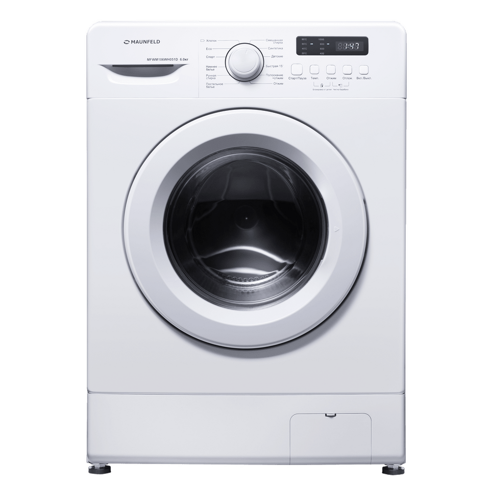 Фото Стиральная машина с фронтальной загрузкой Maunfeld MFWM106WH051D