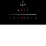 Превью картинка Индукционная варочная панель домино Lex EVI 321A BL панель стеклокерамическая индукционная #3
