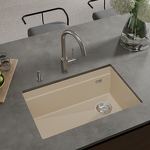 Превью картинка Гранитная мойка Rivelato LINO 654-R 1-чаш 650*440 Темно-бежевый #3
