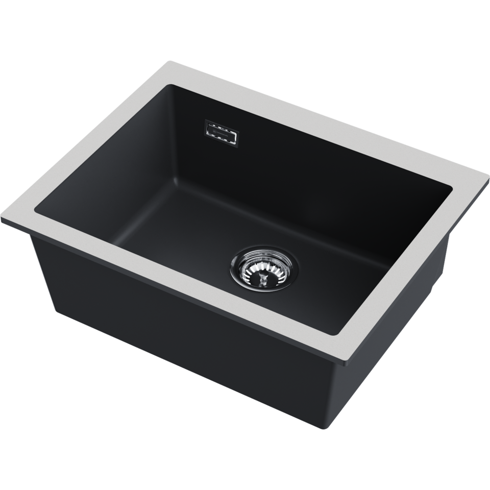 Фото Omoikiri Omishima 60-U-BL Matt Natceramic/черный матовый
