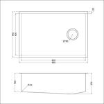 Превью картинка Металлическая мойка EMAR EMB-660(UN) PVD Black #5