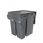 Превью картинка PULSE PROBOX MAX F60 Система сортировки и хранения, 4 емкости (2x16+2x31), креп. фасада, полн.выдв., плавн.закр., графит (MBN604-94DGMAX) #1