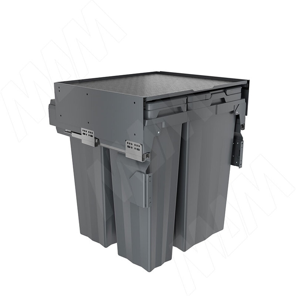 Фото PULSE PROBOX MAX F60 Система сортировки и хранения, 4 емкости (2x16+2x31), креп. фасада, полн.выдв., плавн.закр., графит (MBN604-94DGMAX)