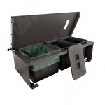 Превью картинка Vibo MOVEBIN M80A Система сортировки и хранения, 3 емкости (16,5л+10л+10л), установка в ящик, авт.крышка. (MVB080AGM) #3