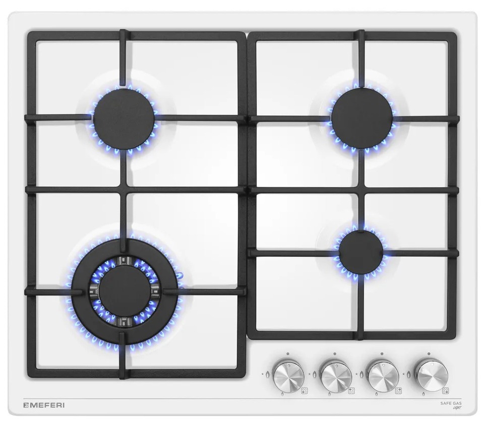 Фото Газовая варочная панель Meferi MGH604WH LIGHT
