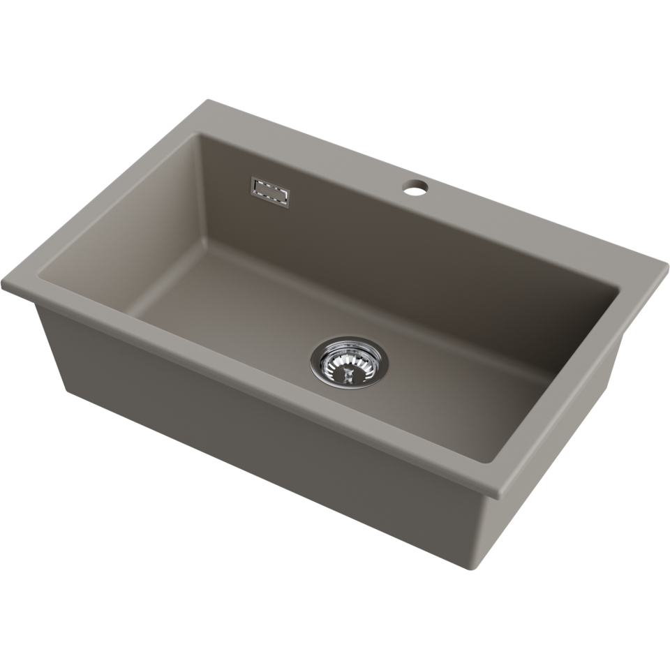 Фото Omoikiri Omishima 76-DG Matt Natceramic/dust grey матовый