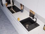 Превью картинка Гранитная мойка ЕМАР EMQ-1580.Q Морион #3