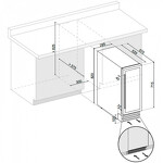 Превью картинка Шкаф винный встраиваемый Винный холодильник (шкаф) компрессорный Dunavox 17 бут DAU-17.57DW #3