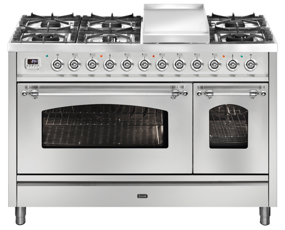 Фото Центр варочный ILVE P12FDNE3/SSC нержавеющая сталь (фурн. хром)