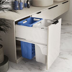 Превью картинка PULSE HAMPER LM45 Корзина для белья выдвижная, 2 емкости (35л+35л), напр.полн.выдв., плавн.закр., цвет белый (LHM452-70WT) #7