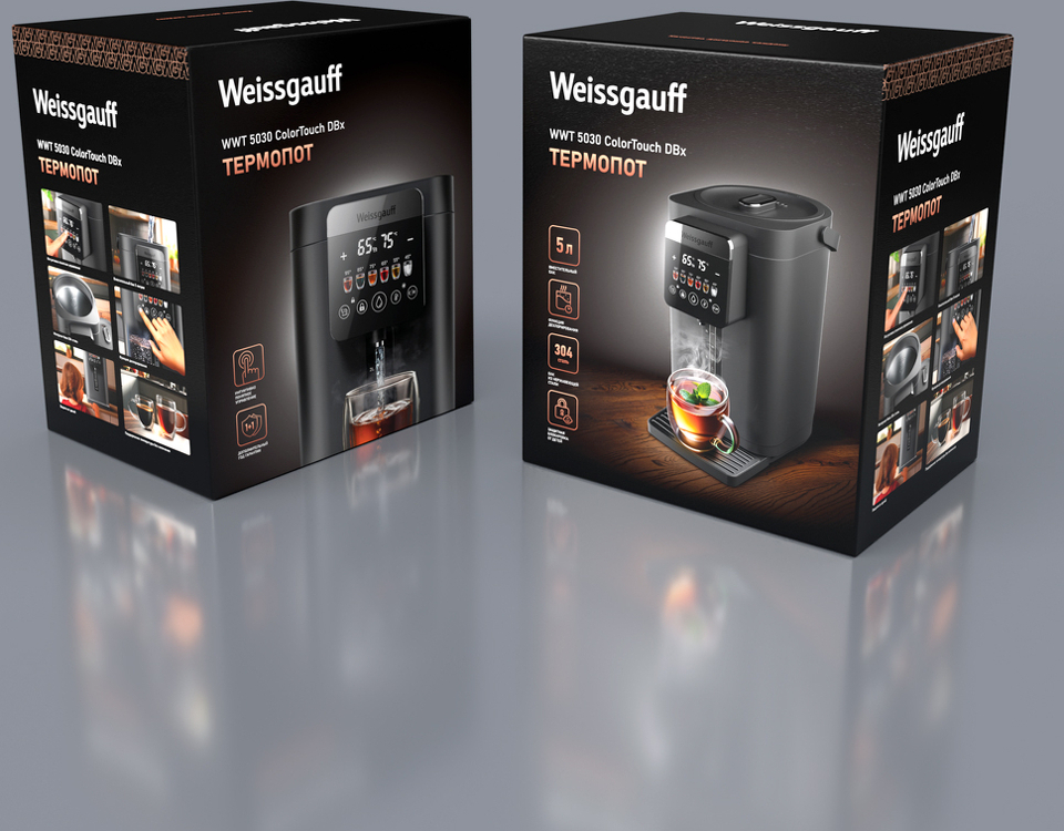 Фото Чайник Weissgauff WWT 5030 ColorTouch DBx