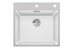 Превью картинка Гранитная мойка Blanсo SUBLINE 500-IF/A SILGRANIT PuraDur белый с кл.-авт. InFino #1