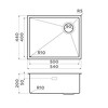 Превью картинка Металлическая мойка Omoikiri Taki 54-U/IF Side SF-GB нерж. сталь/графит #4