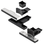 Превью картинка Кофемашина встраиваемая KRONA ONYX 45H coffee BL PINK GOLD #16