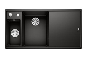 Картинка Blanсo AXIA III 6 S черный чаша слева, доска стекло c кл.-авт. InFino®