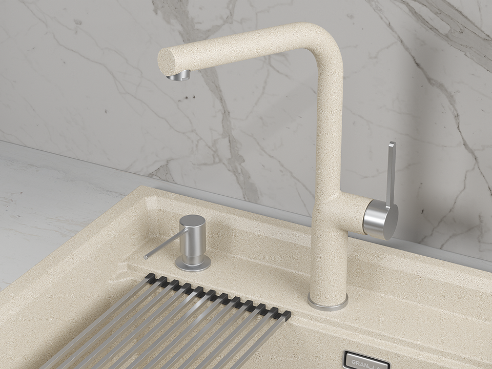 Фото Смеситель для кухни GRANULA 9502, ПИРИТ