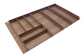 Картинка Деревянный лоток WOODLINE для столовых приборов, ширина фасада 900мм, 824x472х49 мм, орех