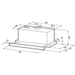 Превью картинка Встраиваемая вытяжка KRONA KAMILLA T Power 600 inox #14