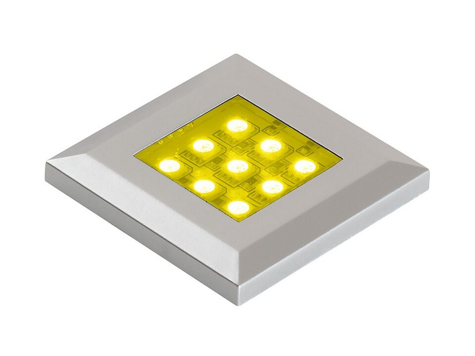 Фото Furnika Светодиодный светильник SQUERE накладной, свет – RGB, цвет - алюминий