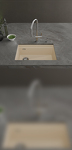 Превью картинка Гранитная мойка Rivelato LINO 654-L 1-чаш 650*440 Жасмин 701 #2