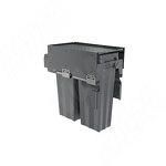 Превью картинка PULSE PROBOX MAX F30 Система сортировки и хранения, 2 емкости (2x15), креп. фасада, полн.выдв., плавн.закр., графит (MBN302-30DGMAX) #1