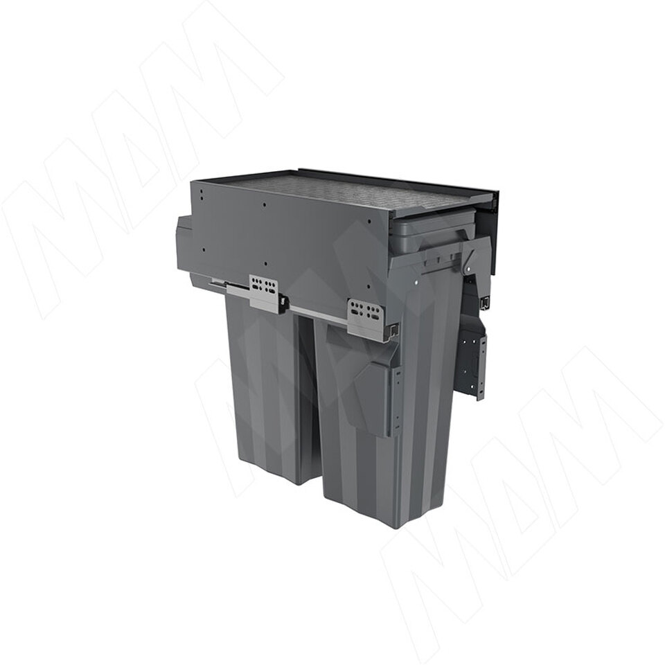 Фото PULSE PROBOX MAX F30 Система сортировки и хранения, 2 емкости (2x15), креп. фасада, полн.выдв., плавн.закр., графит (MBN302-30DGMAX)