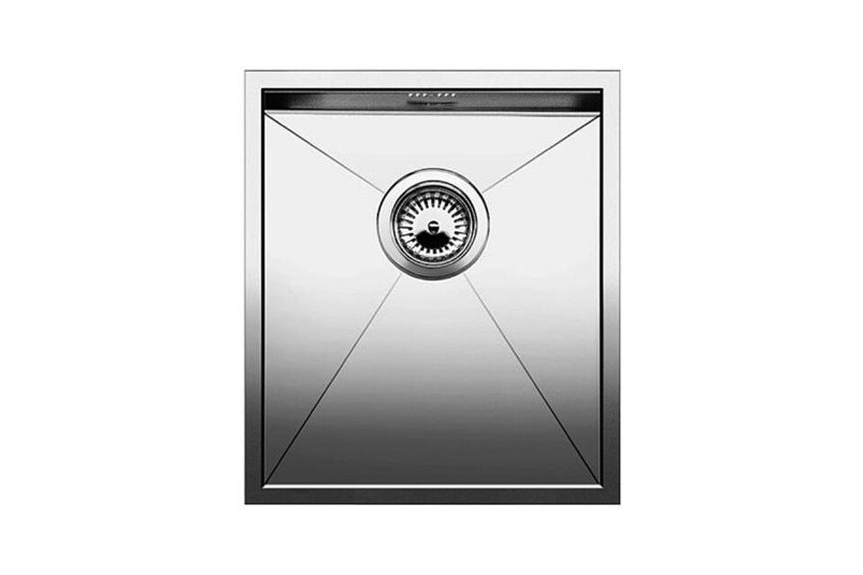 Фото Металлическая мойка Blanсo ZEROX 340-IF нерж.сталь зеркальная полировка с отв. арм. InFino
