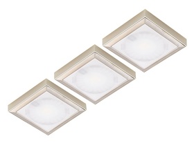 Картинка Forma e Funzione Комплект из трансф-ра и 3-х накладных светодиод. светильника SUN QUADROxT, 24V, дневной, сталь