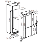 Превью картинка Встраиваемый холодильник с морозильной камерой Haier BCFT628AWRU #10