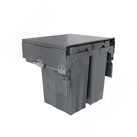 Картинка PULSE PROBOX F60 Система сортировки и хранения, 3 емкости (2x15+1x33), креп. фасада, полн.выдв., плавн.закр., крышка-полка, графит (MBN603-63DGMID)