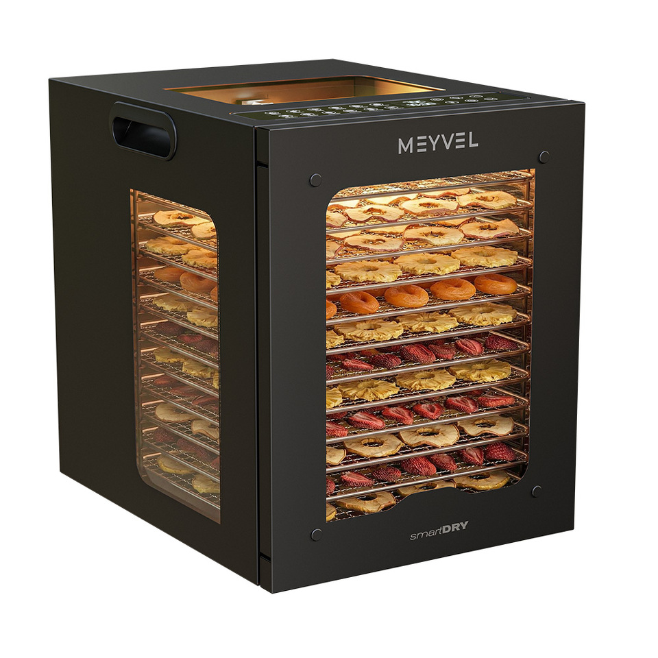 Фото Сушилка для овощей и фруктов Дегидратор Meyvel MDH12-2S (Black)