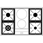 Превью картинка Центр варочный ILVE PD10IDQNE3/SSC нержавеющая сталь (фурн. хром) #2