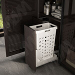 Превью картинка PULSE HAMPER LW30 Корзина для белья выдвижная, 1 емкость (35л), напр.полн.выдв., плавн.закр., цвет белый (LHW301-35WT) #5