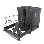 Превью картинка PULSE MOVEBOX F40 Система сортировки и хранения, платформа, 2 емкости (2x21), креп. фасада, полн.выдв., плавн.закр., графит (WRB402-42DGHFS) #2